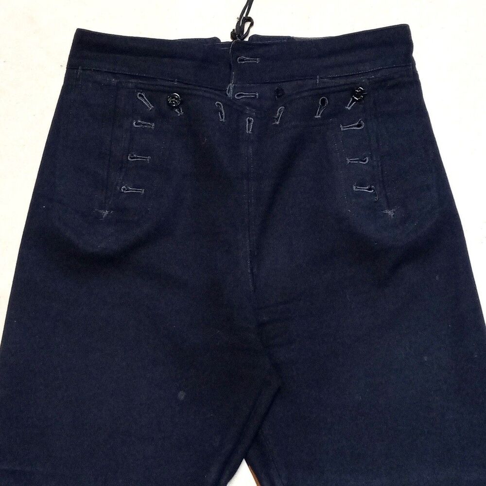 Vintage US Navy Sailor Crackerjack Wool Uniform Top (38L) & Trouser Pants (30R) - Picture 3 of 16